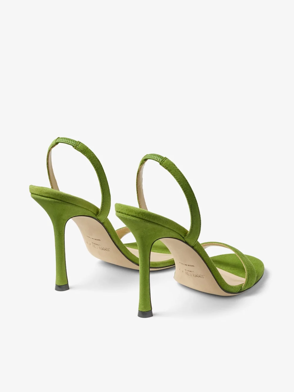 Jimmy Choo Jenn 100 Clover Suede Sandals, another view