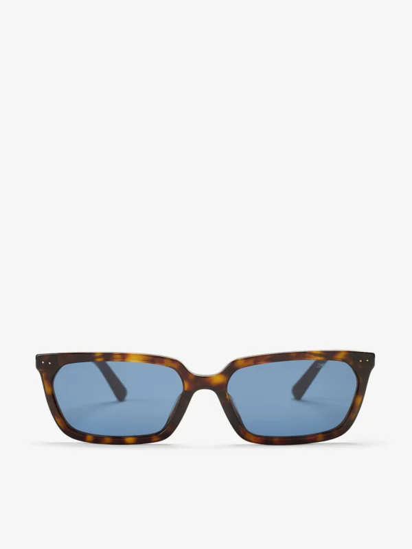Jimmy Choo Josi Havana Rectangular Sunglasses
