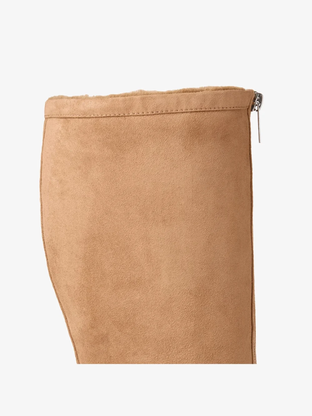 Jimmy Choo Jozi Knee Boot 85 Toffee and Teddy Velvet Suede Knee High Boots with Shearling Lining, another view