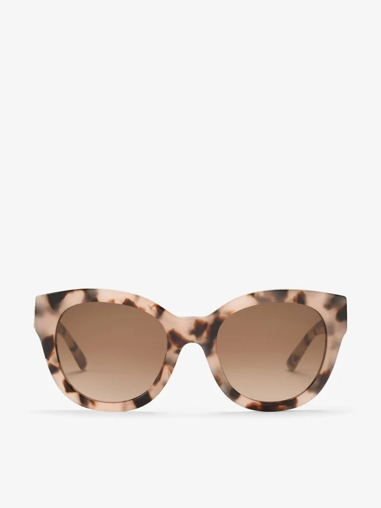 Jimmy Choo Kati Pink Havana Round Sunglasses