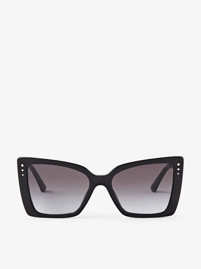 Jimmy Choo Lorea Black Butterfly Frame Sunglasses
