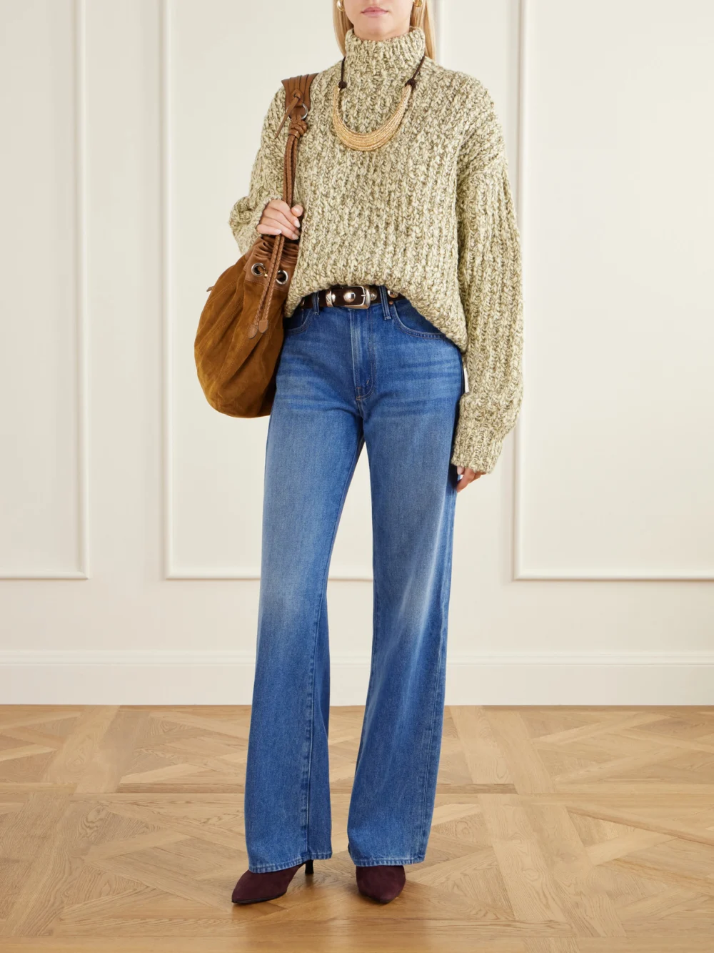 Jimmy Choo Lory 35 Suede Ankle Boots, styled view
