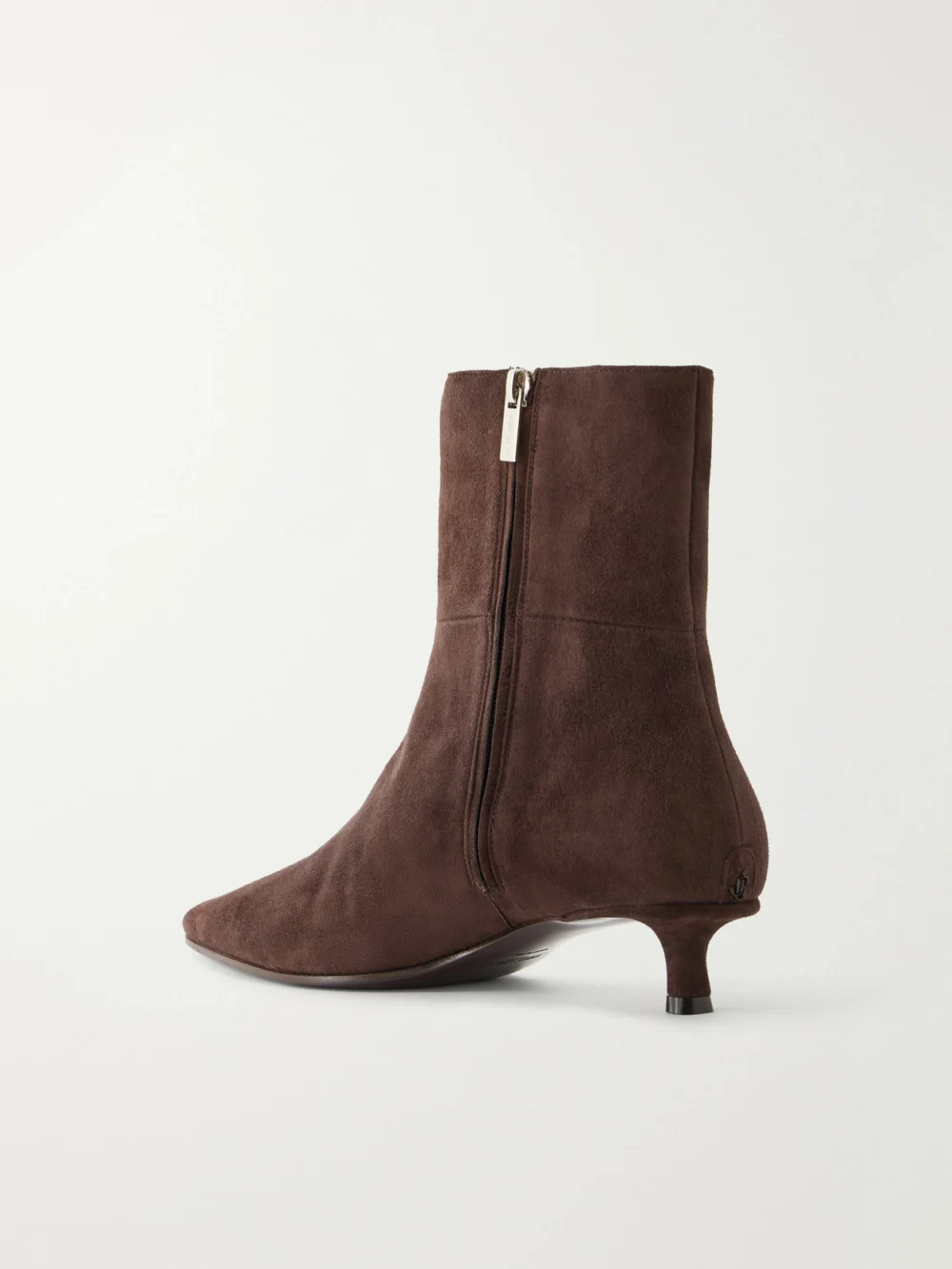 Back view of the Jimmy Choo Lory 35 Suede Ankle Boots