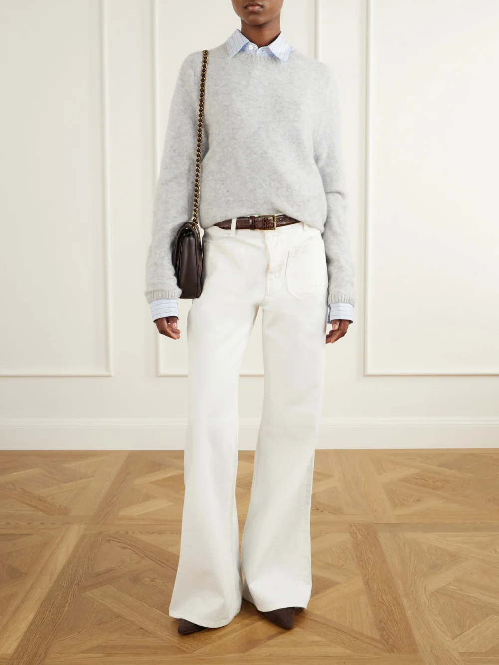 Jimmy Choo Lory 35 Suede Ankle Boots, styled view