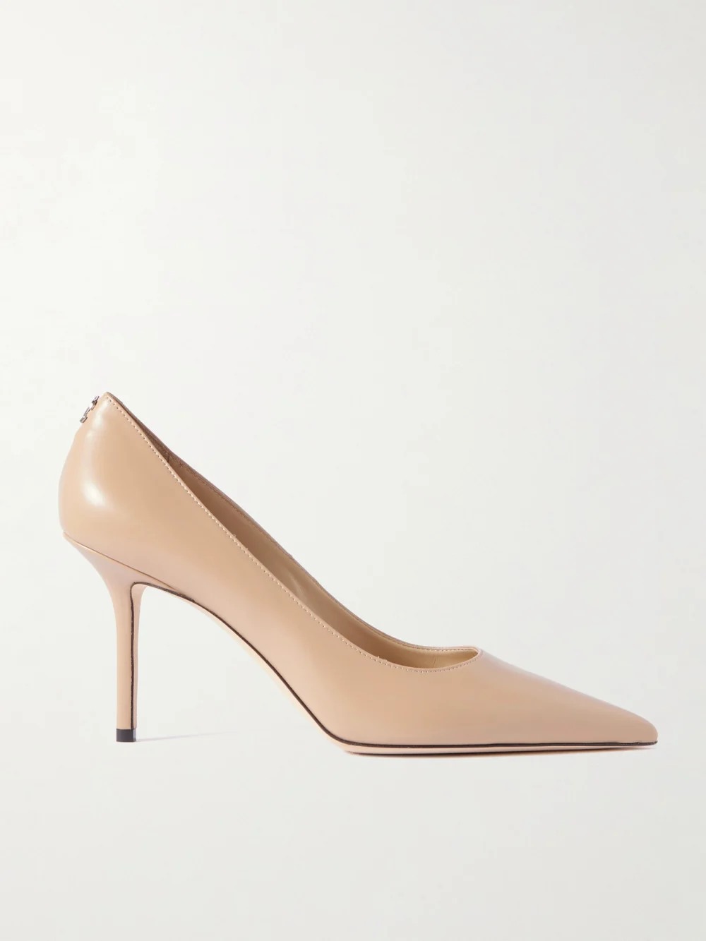 Jimmy Choo Love 85 Leather Pumps in beige