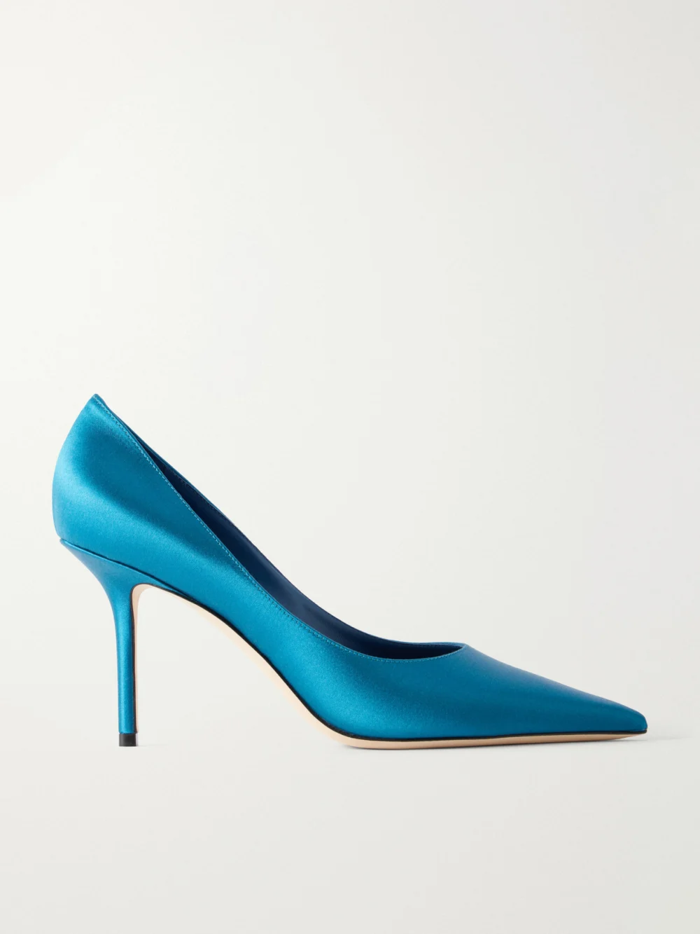 Jimmy Choo Love 85 Satin Pumps in blue