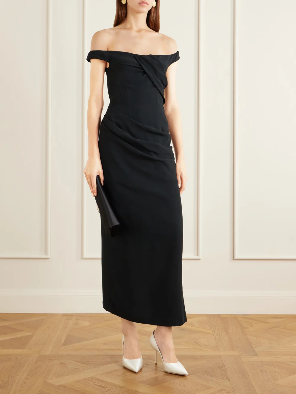Jimmy Choo Love 85 Satin Pumps, styled view