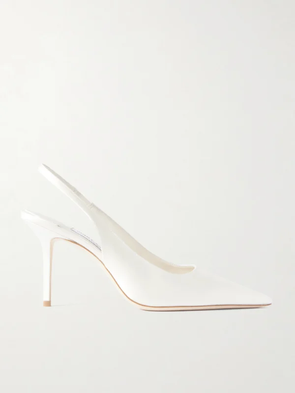 Jimmy Choo Love 85 Satin Slingback Pumps