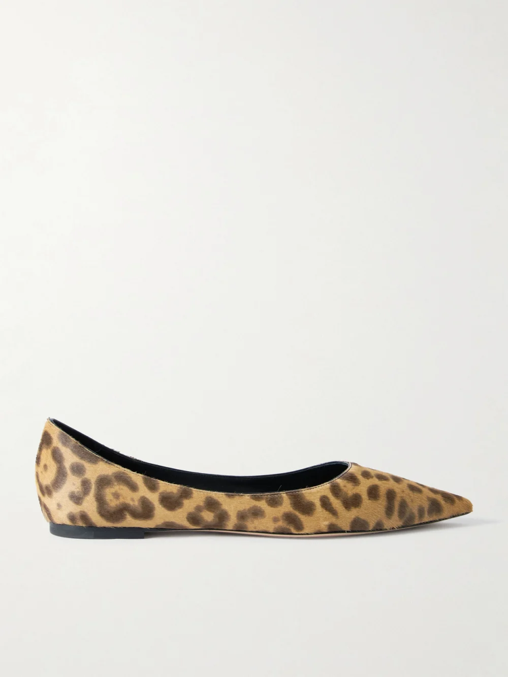 Jimmy Choo Love Leopard-print Pony Hair Ballet Flats in leopard print