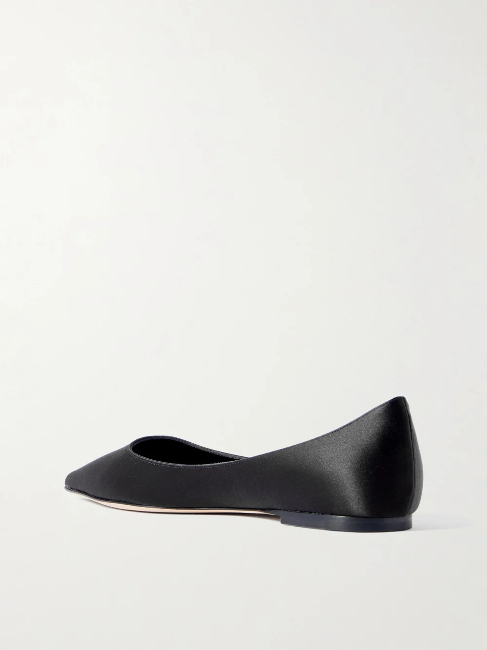 Back view of the Jimmy Choo Love Satin Flats