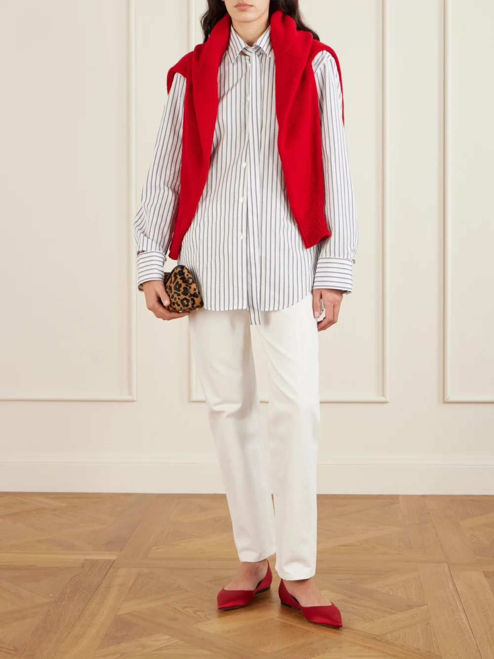 Jimmy Choo Love Satin Flats, styled view