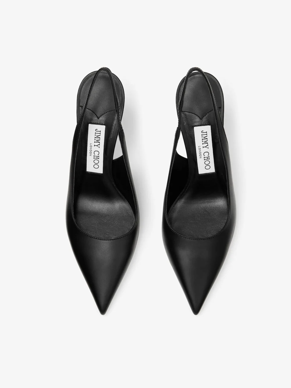 Jimmy Choo Love Sling Back 85 Black Calf Leather Slingbacks, another view