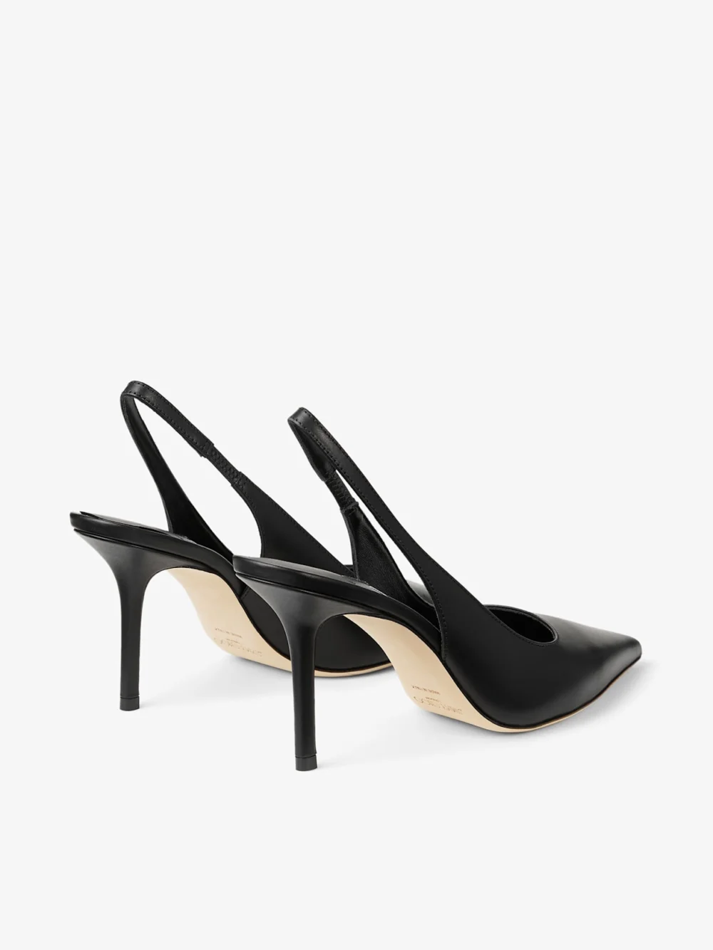 Jimmy Choo Love Sling Back 85 Black Calf Leather Slingbacks, another view