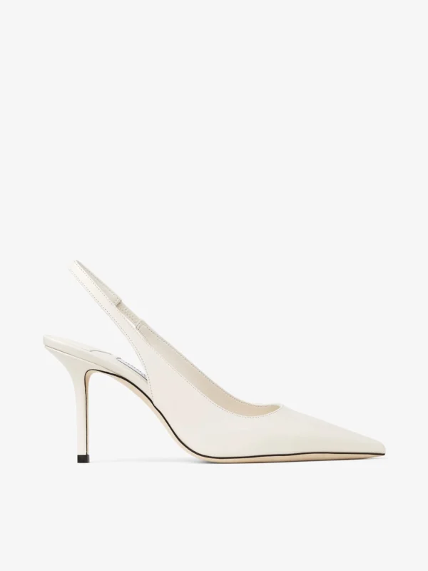 Jimmy Choo Love Sling Back 85 Latte Calf Leather Slingbacks
