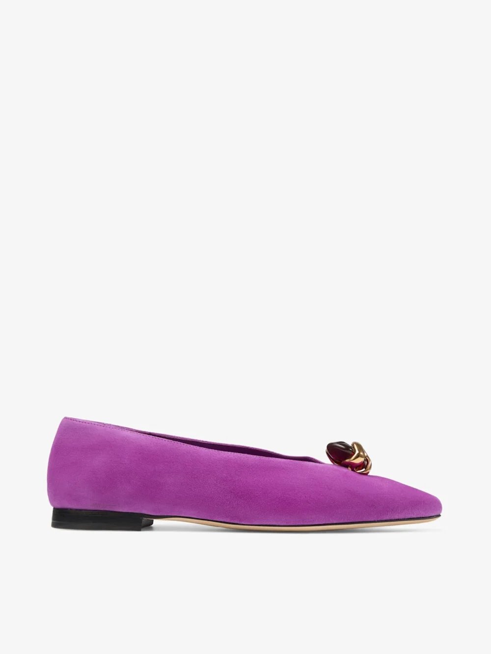 Jimmy Choo Margot Flat Violet Orchid Suede Flats in violet orchid