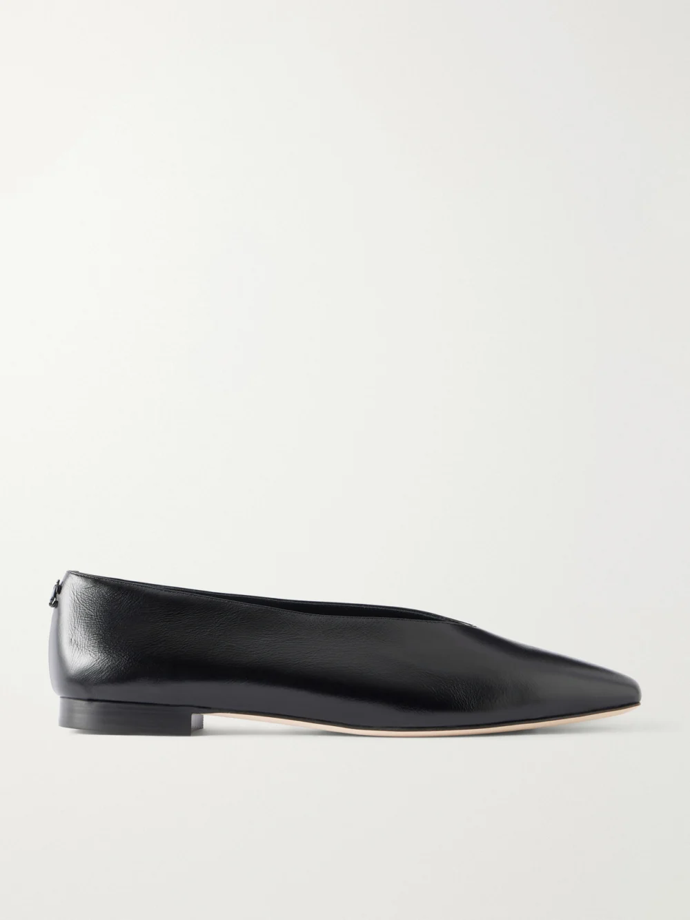 Jimmy Choo Margot Leather Ballet Flats in black