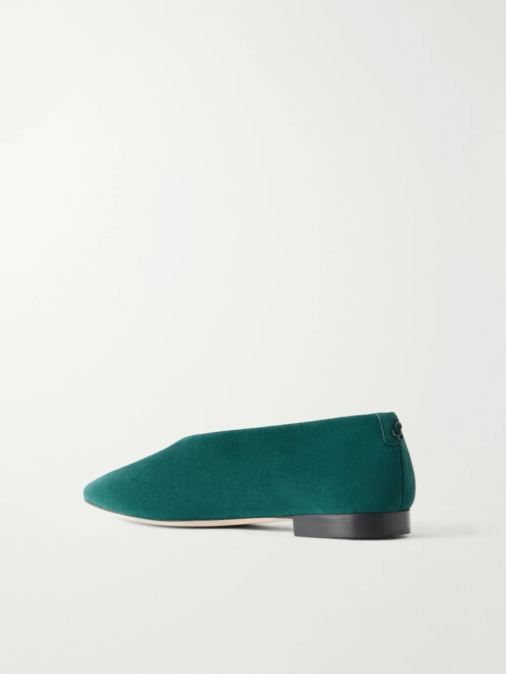 Back view of the Jimmy Choo Margot Suede Ballet Flats