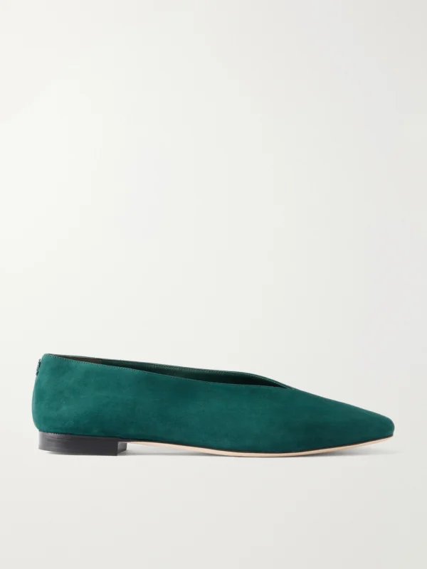 Jimmy Choo Margot Suede Ballet Flats