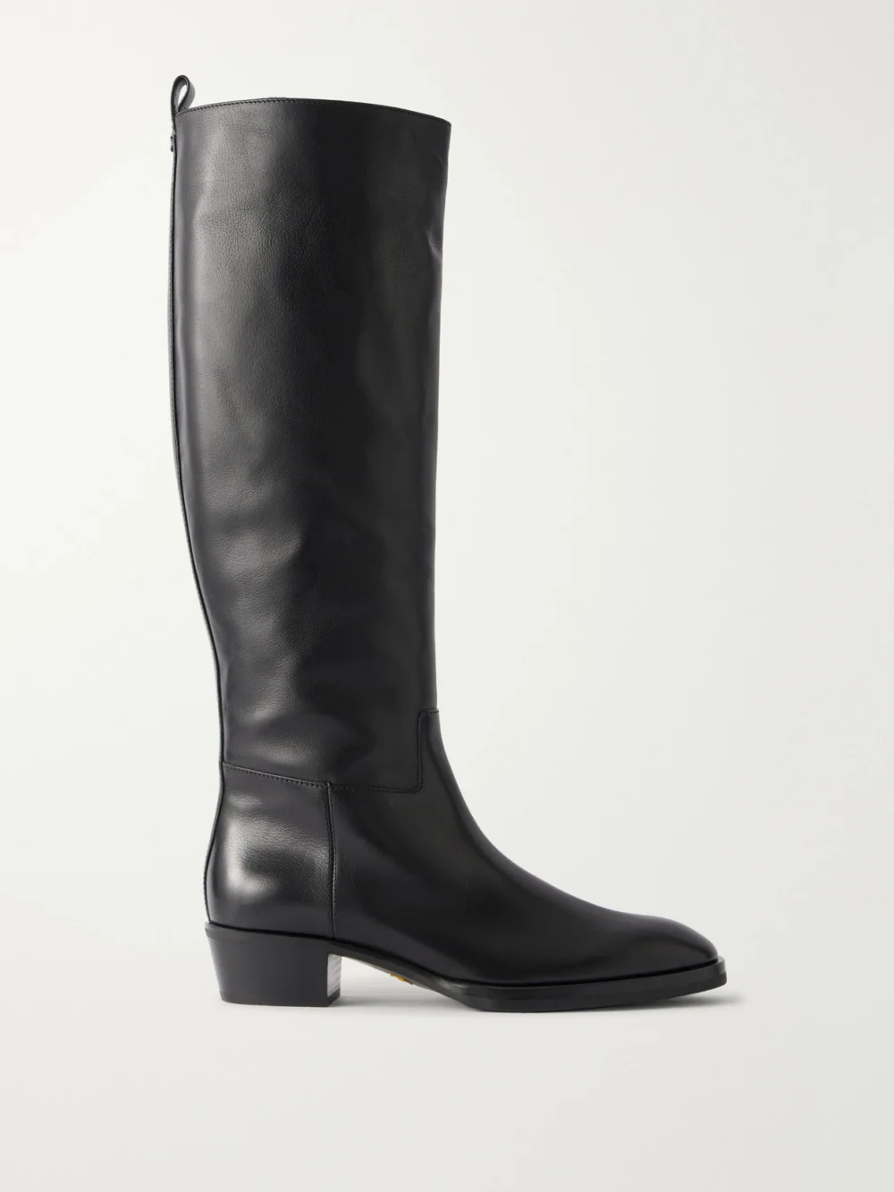 Jimmy Choo Mave 45 Leather Knee Boots in black