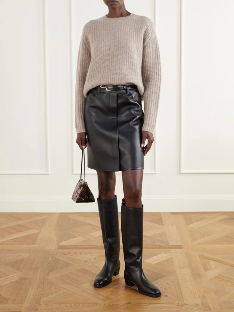 Jimmy Choo Mave 45 Leather Knee Boots