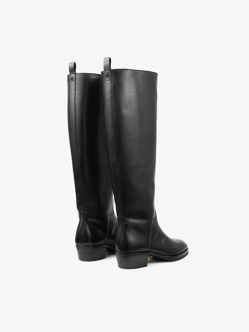 Jimmy Choo Mave Knee Boot 45 Black Buffalo Leather Knee High Boots, another view