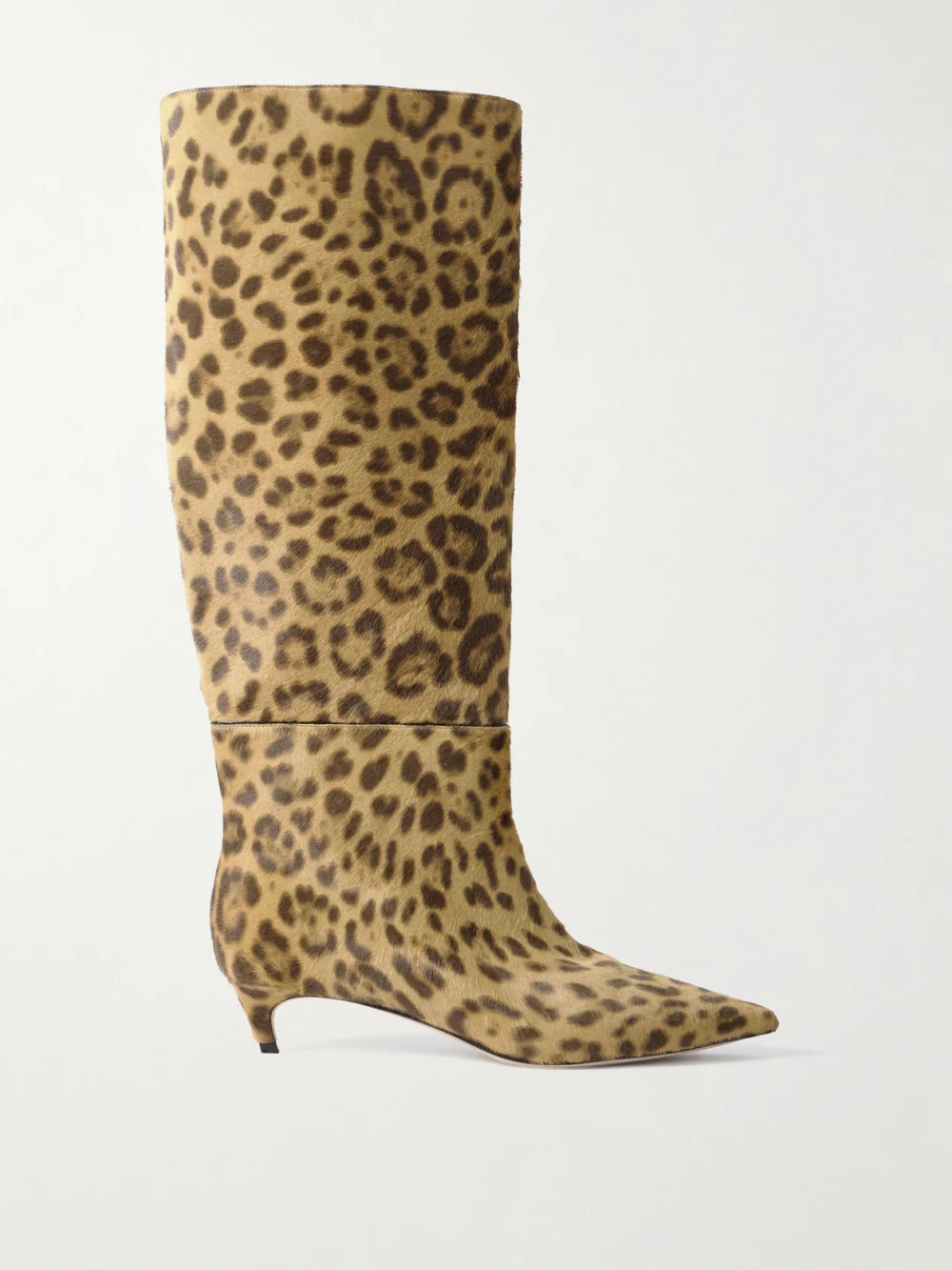 Jimmy Choo Maxima 35 Leopard-print Calf Hair Knee Boots in leopard print