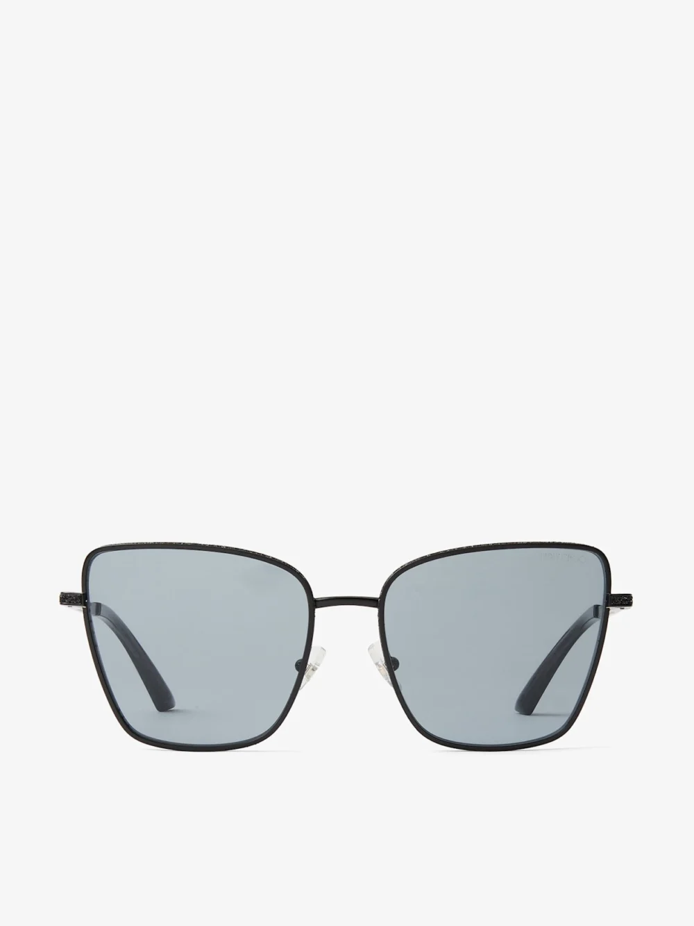Jimmy Choo Orli Matte Black Square Sunglasses in e3001 matte black