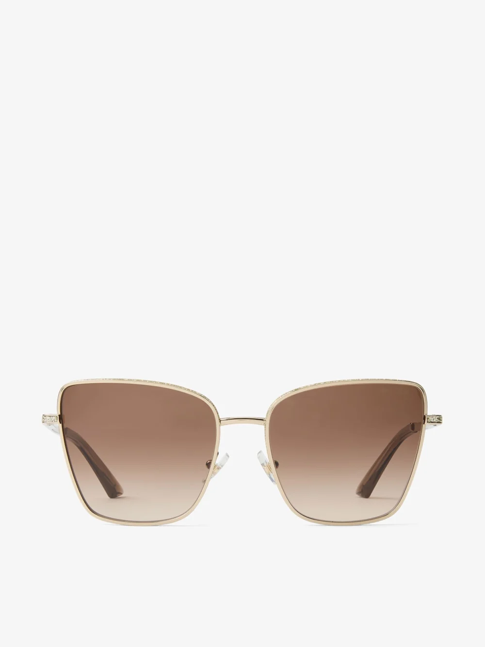 Jimmy Choo Orli Pale Gold Square Sunglasses in e3006 pale gold
