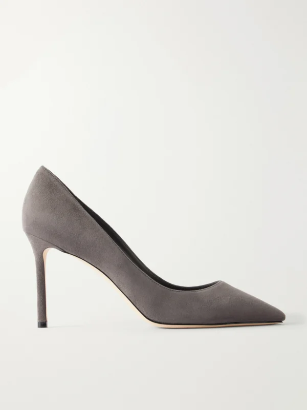 Jimmy Choo Romy 85 Suede Pumps