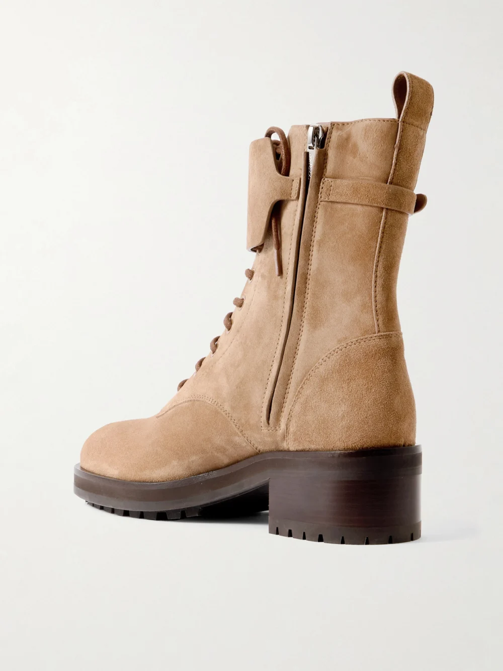 Back view of the Jimmy Choo Rosabel 55 Suede Ankle Boots