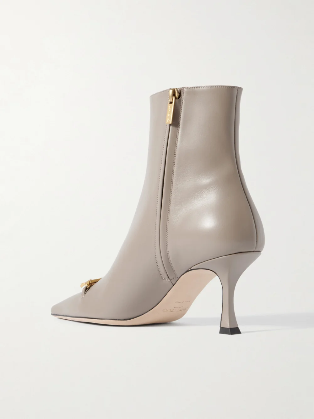 Back view of the Jimmy Choo Ryker 70 Embellished Leather Ankle Boots