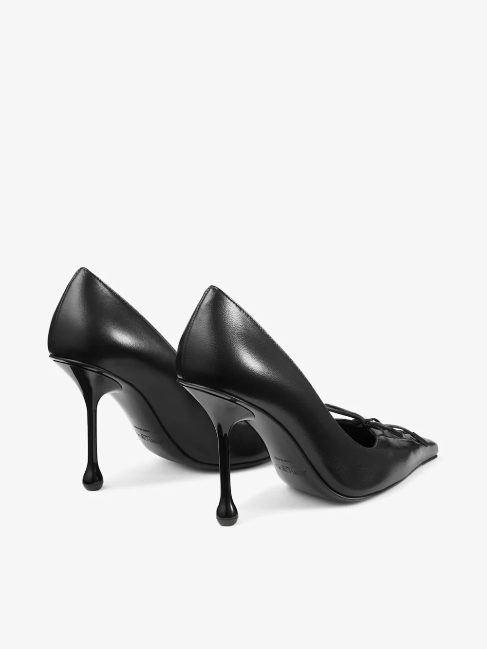 Jimmy Choo Scarlett 95 Black Nappa Leather Pumps, another view