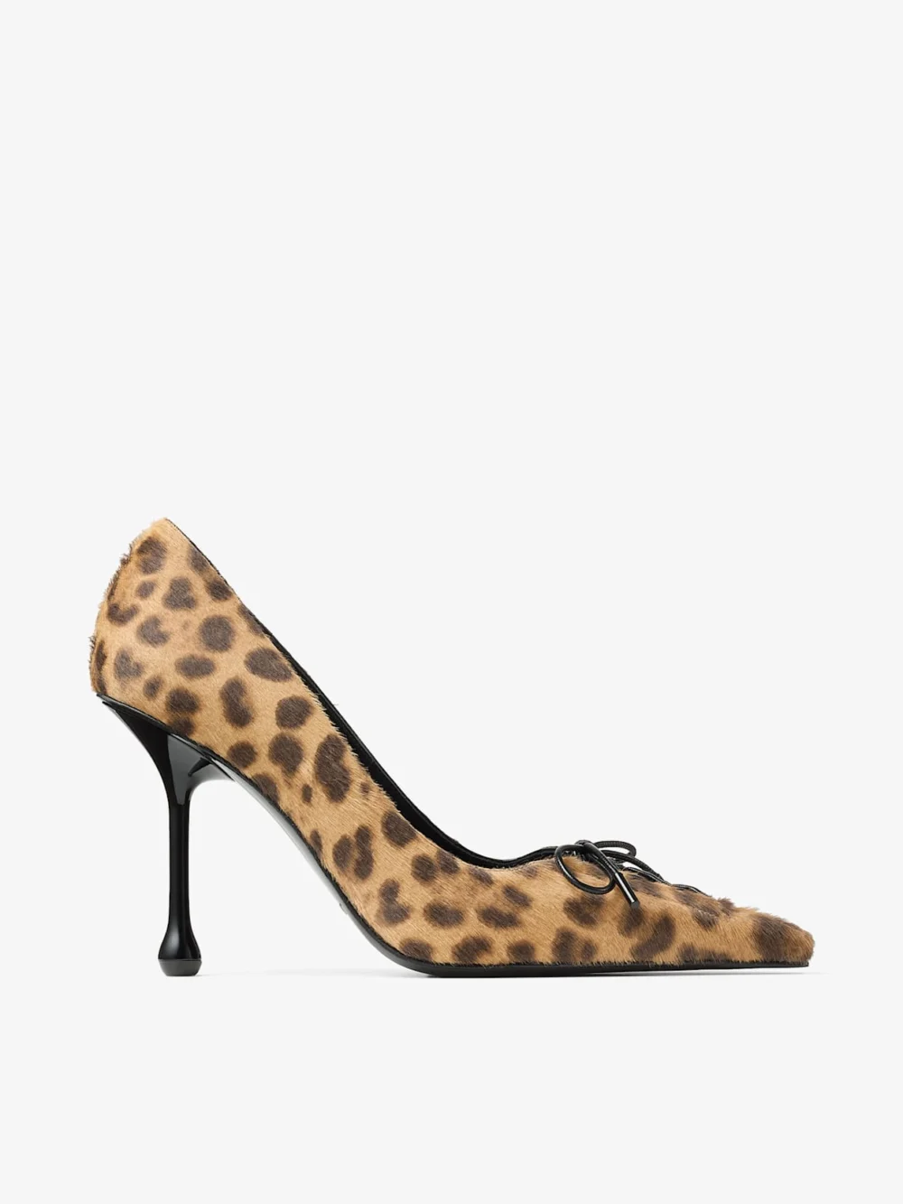 Jimmy Choo Scarlett 95 Natural Leopard Print Pony Pumps in neutral