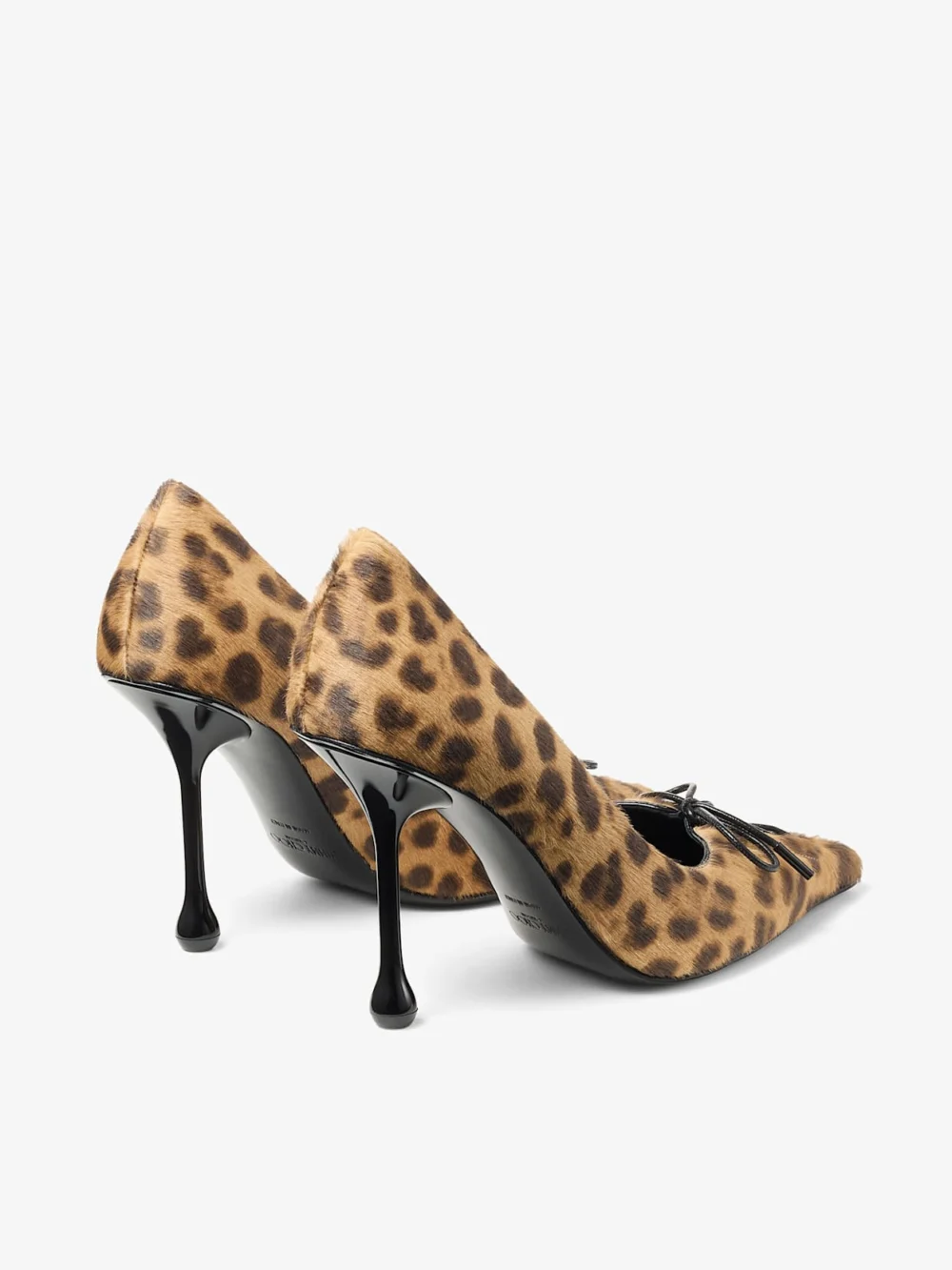 Jimmy Choo Scarlett 95 Natural Leopard Print Pony Pumps, another view