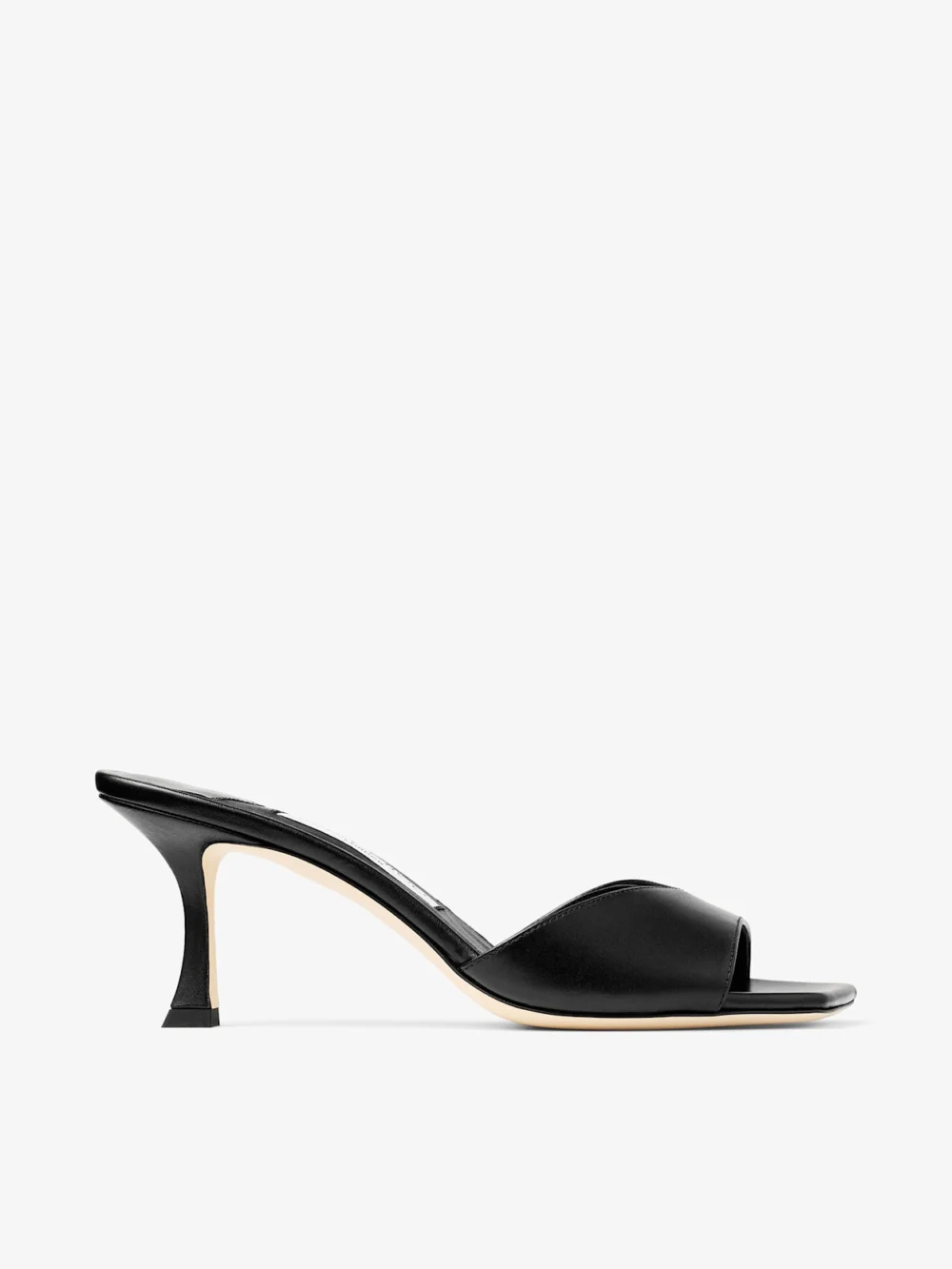 Jimmy Choo Skye 70 Black Leather Sandals in black