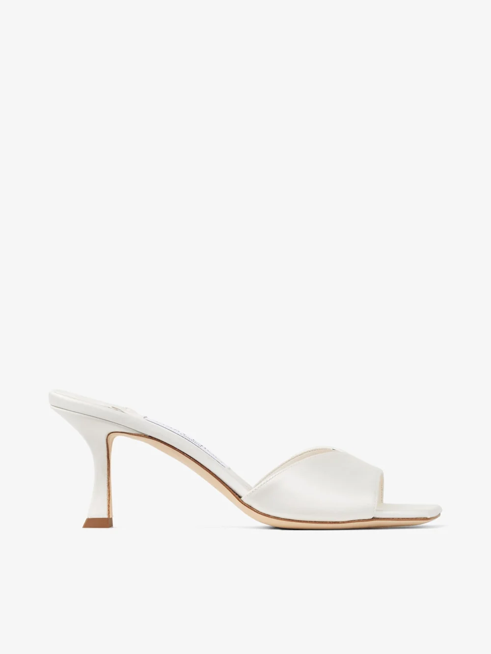 Jimmy Choo Skye 70 Ivory Satin Sandals in neutral