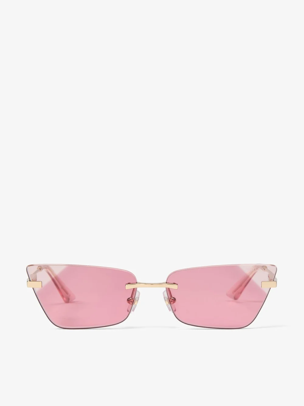Jimmy Choo Soraya Pale Gold Cat Eye Sunglasses in e3006 pale gold