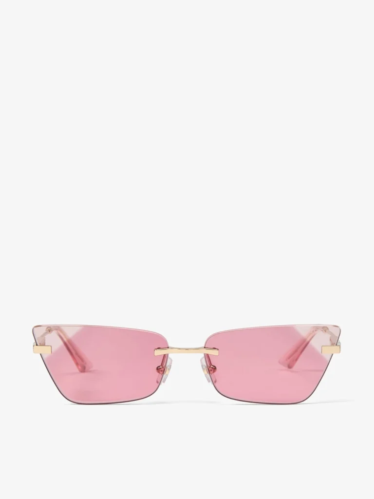 Jimmy Choo Soraya Pale Gold Cat Eye Sunglasses