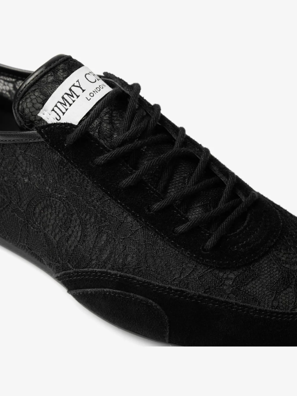 Jimmy Choo Sunny F Black Leather Mix and Jimmy Choo Lace Low Top Trainers, another view