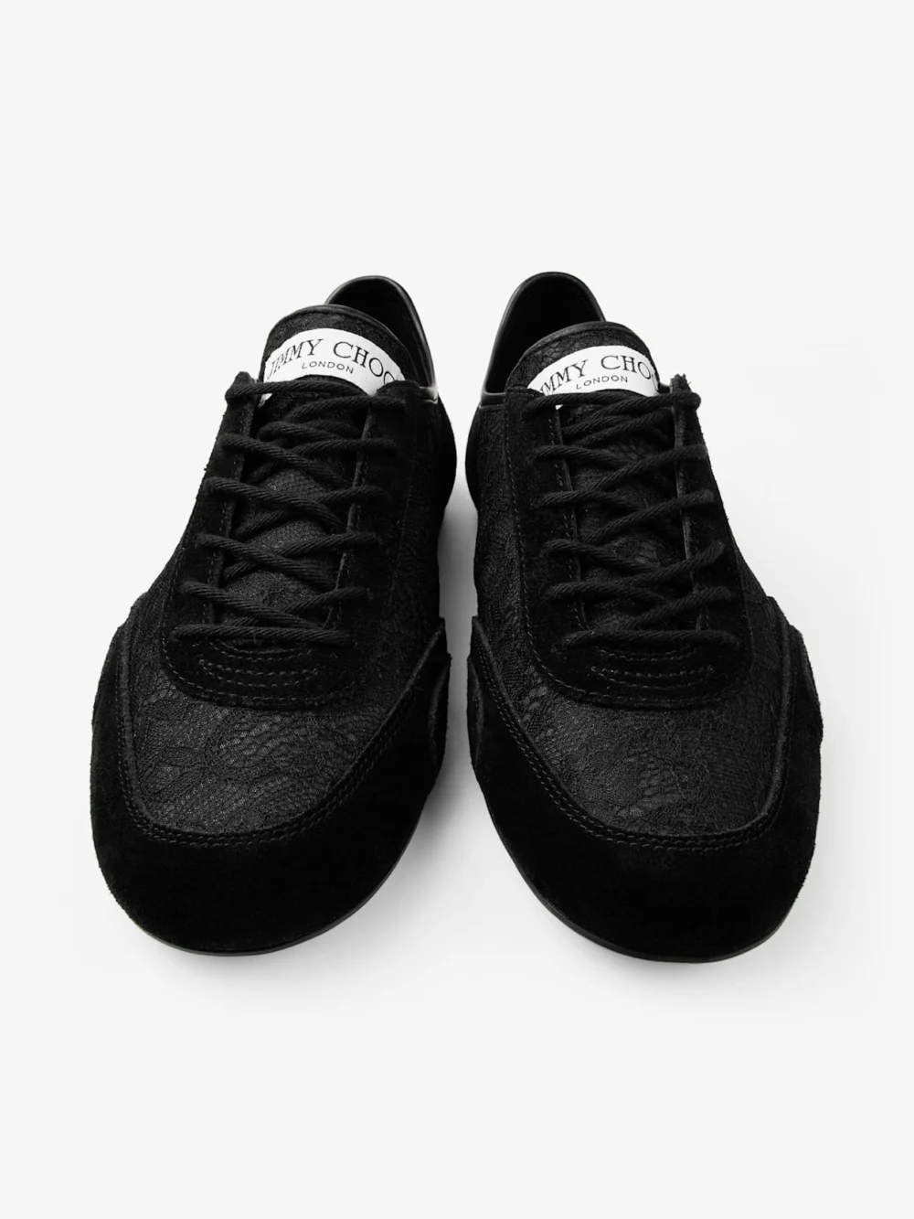 Jimmy Choo Sunny F Black Leather Mix and Jimmy Choo Lace Low Top Trainers, another view