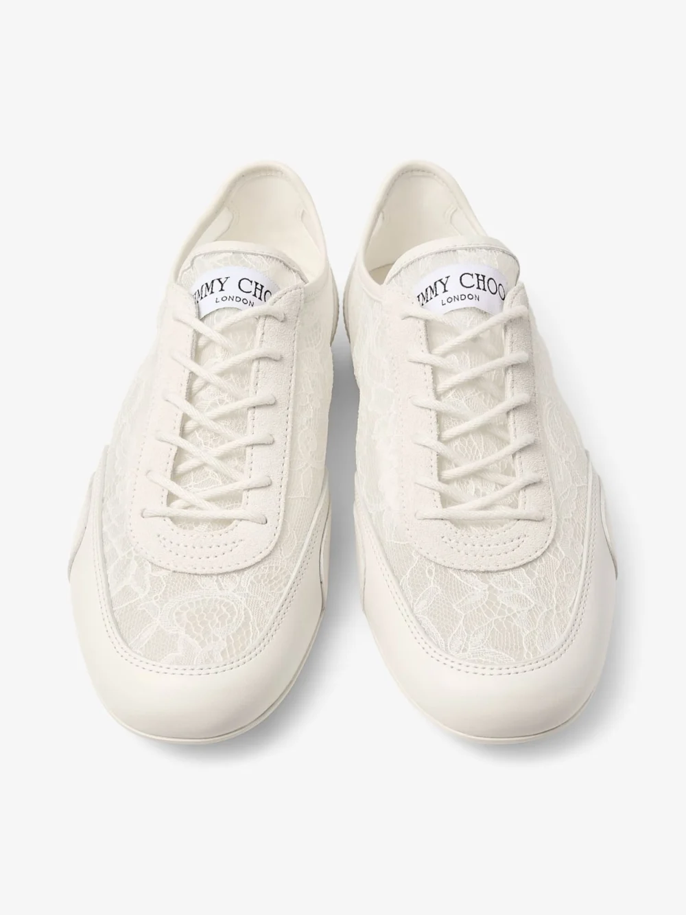 Jimmy Choo Sunny F Latte Leather Mix and Jimmy Choo Lace Low Top Trainers, another view