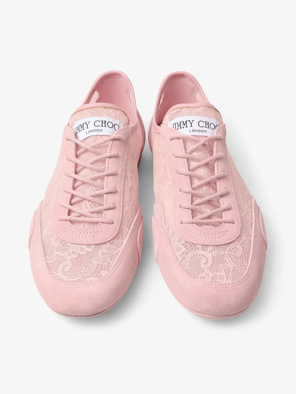 Jimmy Choo Sunny F Rose Leather Mix and Jimmy Choo Lace Low Top Trainers, another view