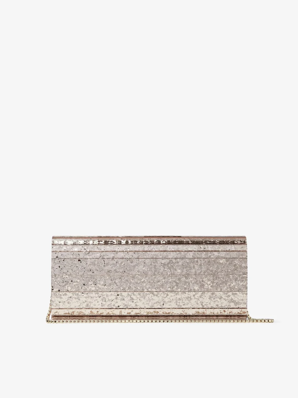 Jimmy Choo Sweetie Ballet Pink Shadow Coarse Glitter Acrylic Clutch Bag, another view
