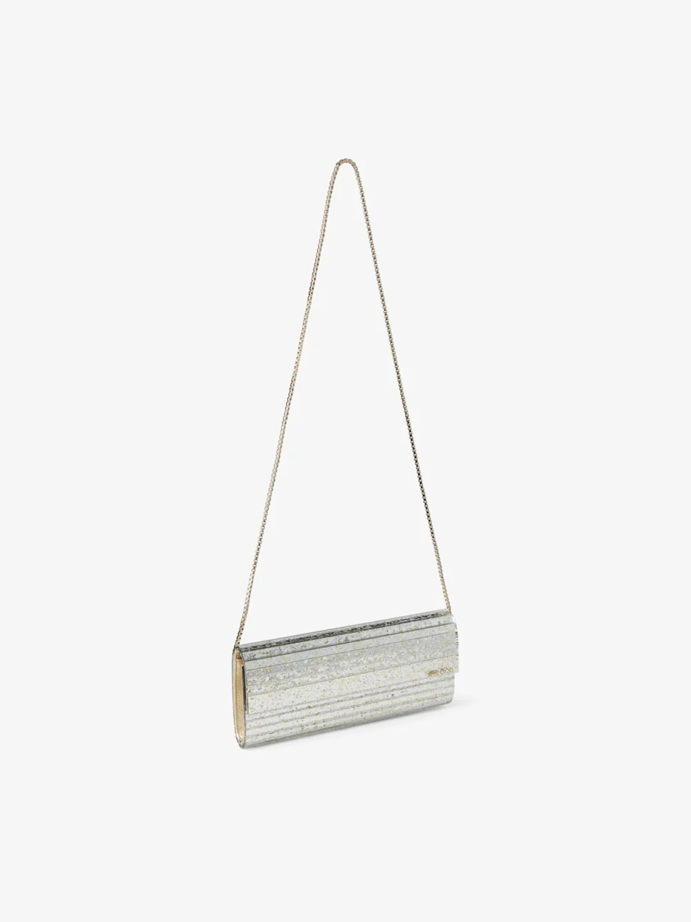 Jimmy Choo Sweetie Champagne Coarse Glitter Acrylic Clutch Bag, another view