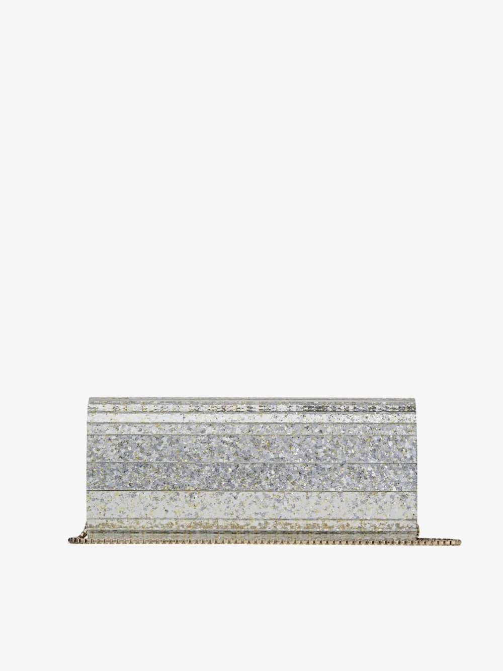 Jimmy Choo Sweetie Champagne Coarse Glitter Acrylic Clutch Bag, another view