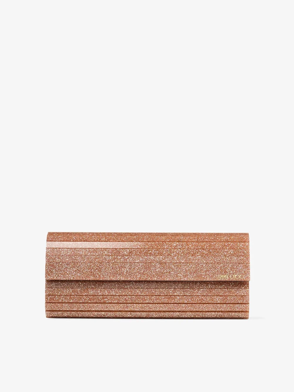 Jimmy Choo Sweetie Rose Fine Glitter Acrylic Clutch Bag in pink