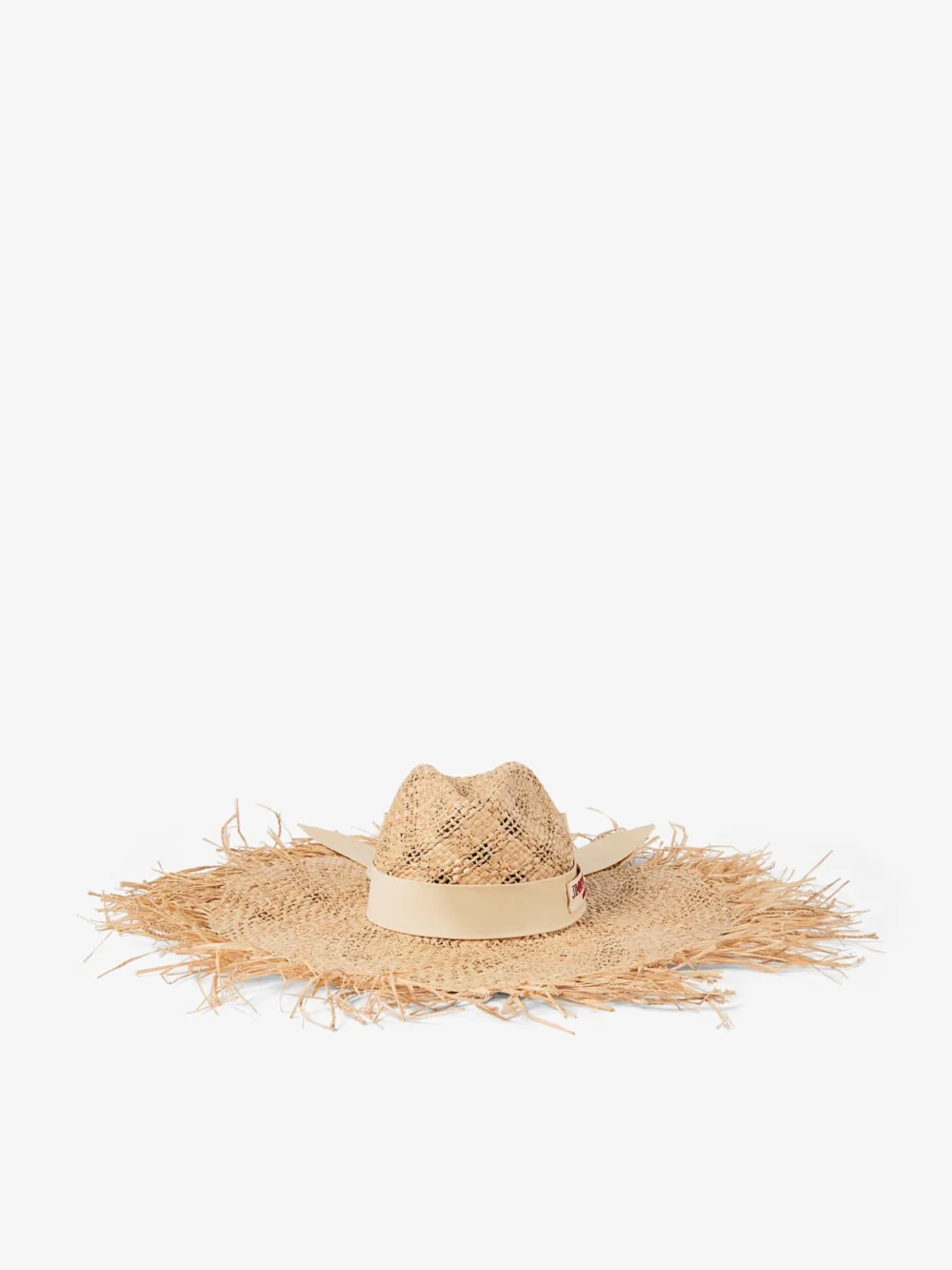 Jimmy Choo Thalia Large Natural Raffia Hat with Ribbon Bow in a510 natural