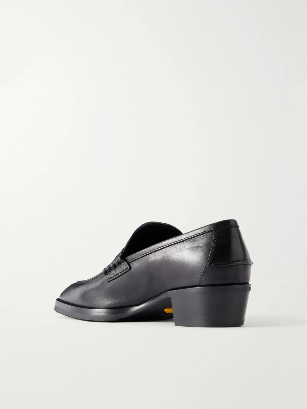 Back view of the Jimmy Choo Wilder Leather Loafers