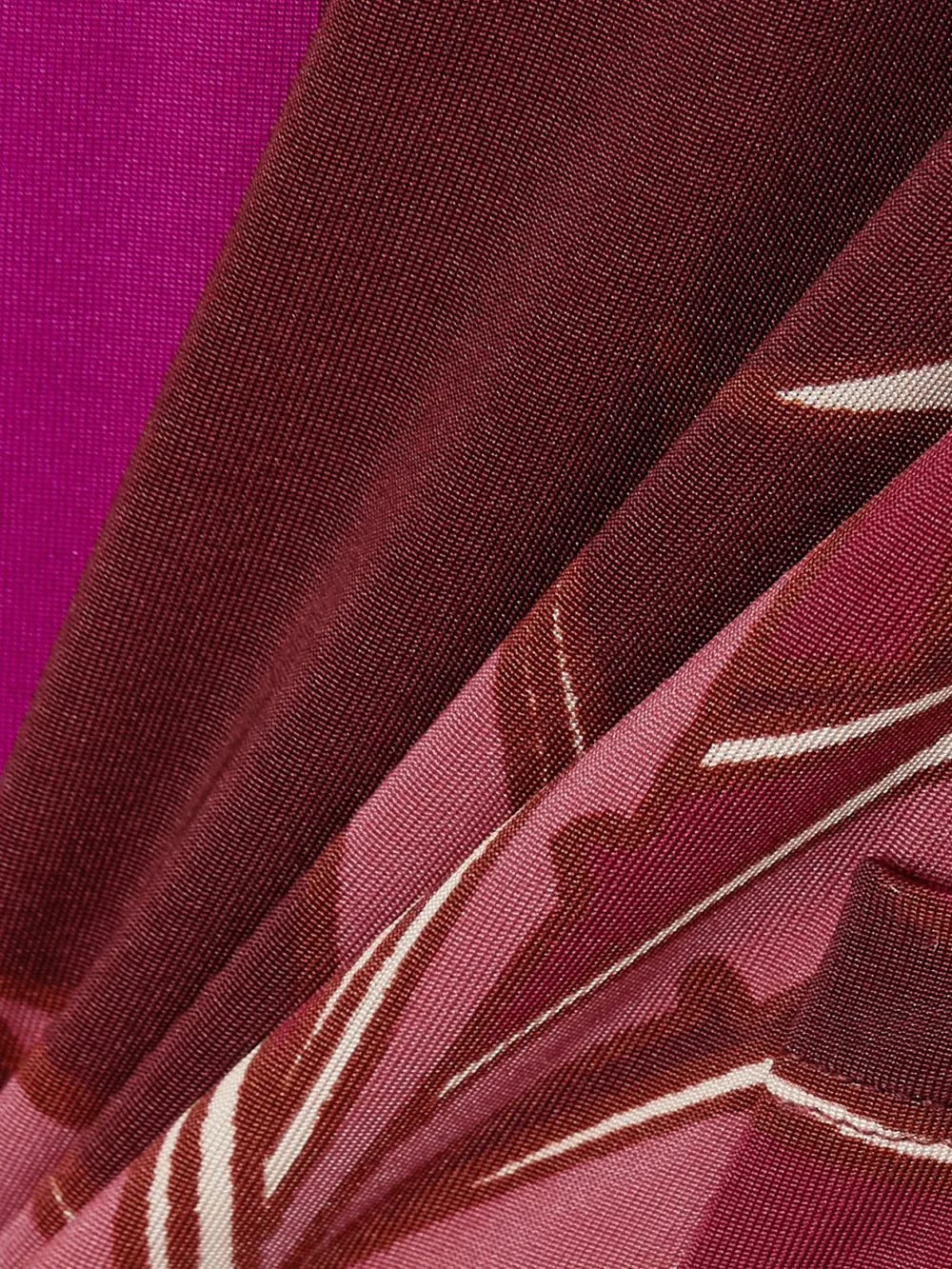 Close-up detail of the Johanna Ortiz Carnaval Costero Printed Stretch-jersey Maxi Dress