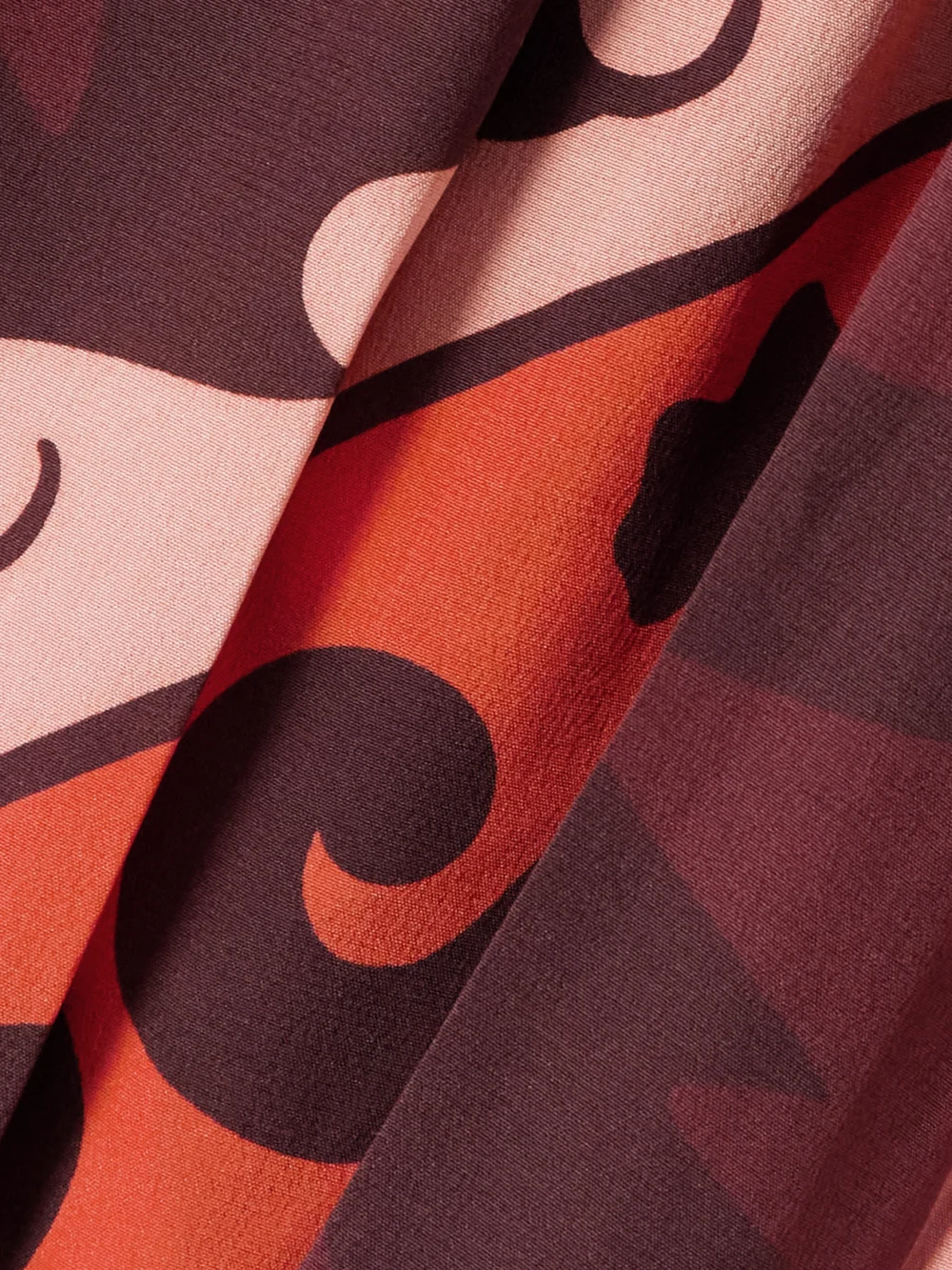 Close-up detail of the Johanna Ortiz Santa Maria Belted Printed Silk-satin Maxi Dress